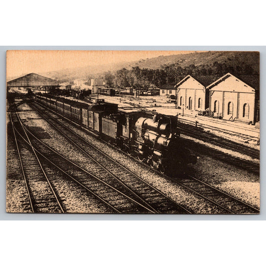 French Railroad RPPC* Postcard Machine Chameau 813 c1900 H.M.P.