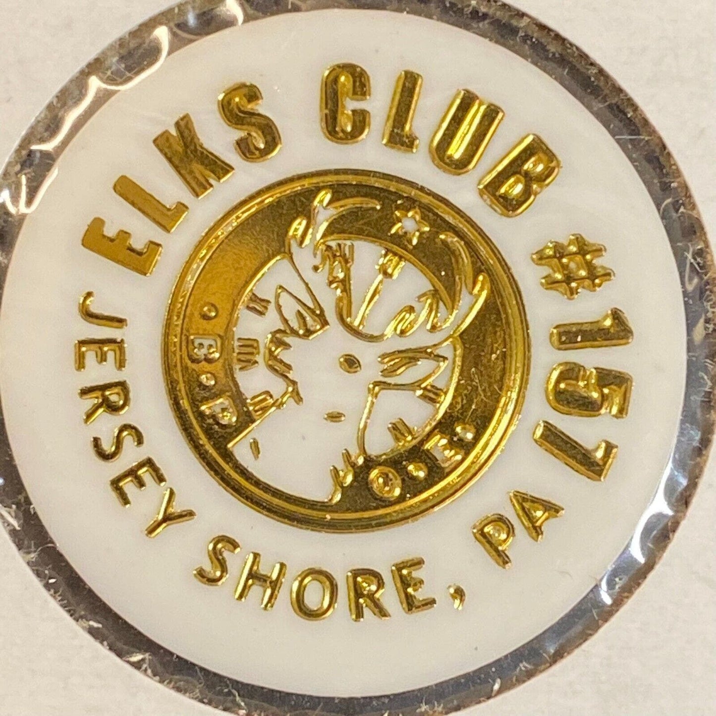 Jersey Shore, PA Elks Club #157 c1970's-80's Plastic "One Draft Beer" Token