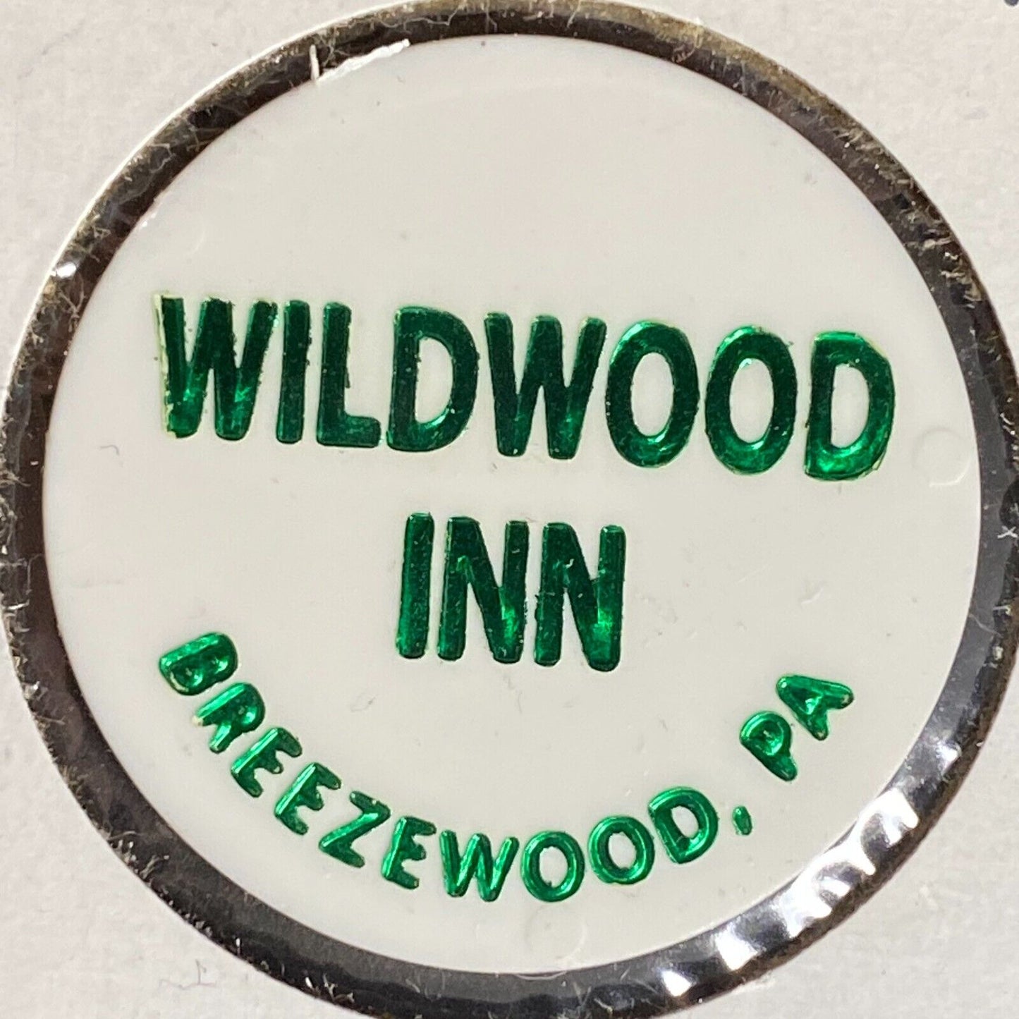 Breezewood, PA Wildwood Inn Plastic Token G/F One Beer