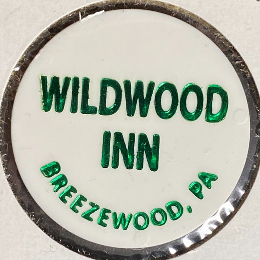 Breezewood, PA Wildwood Inn Plastic Token G/F One Beer