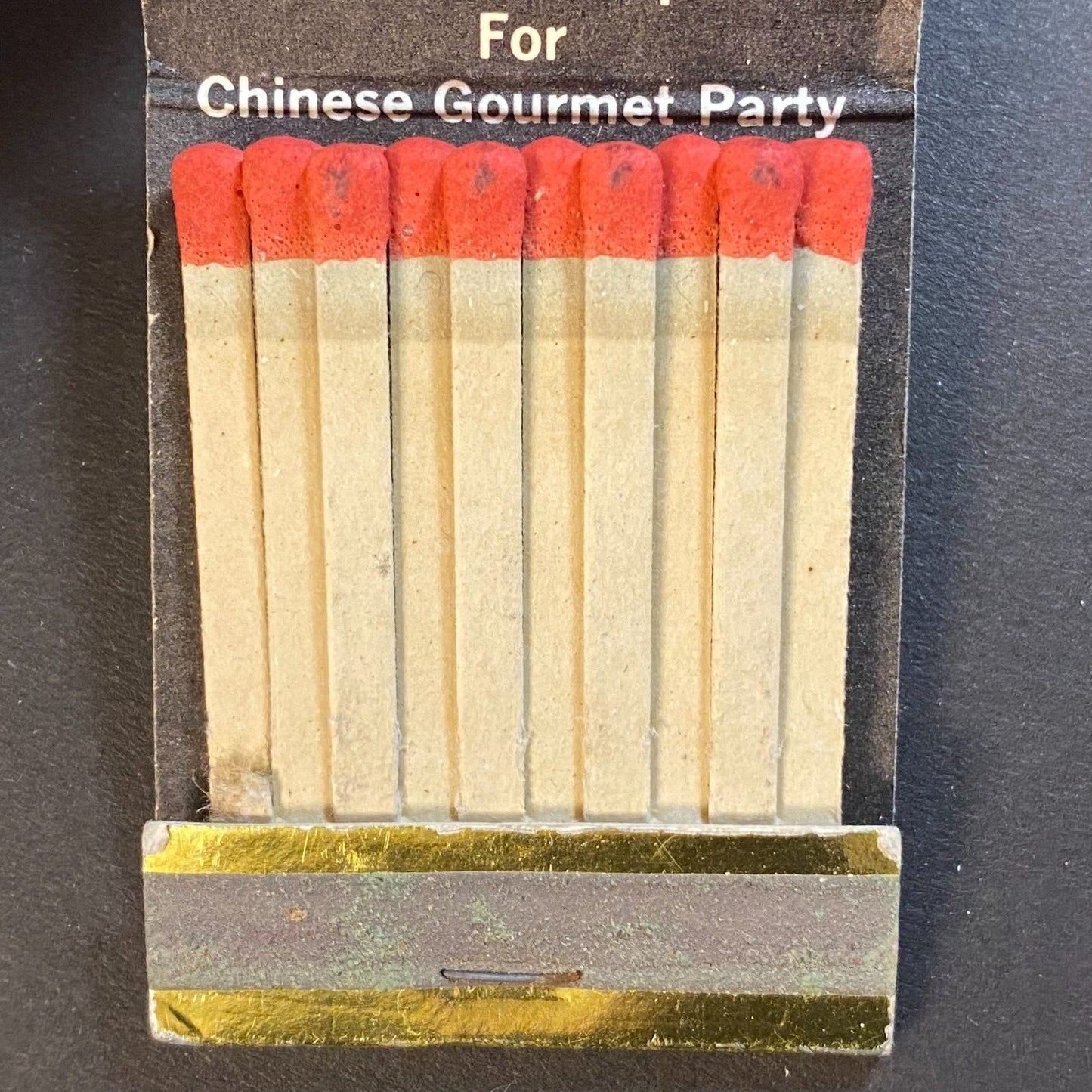 Hula Hut Chinese Polynesian Restaurant Wheaton, MD Matchbook c1973 Scarce
