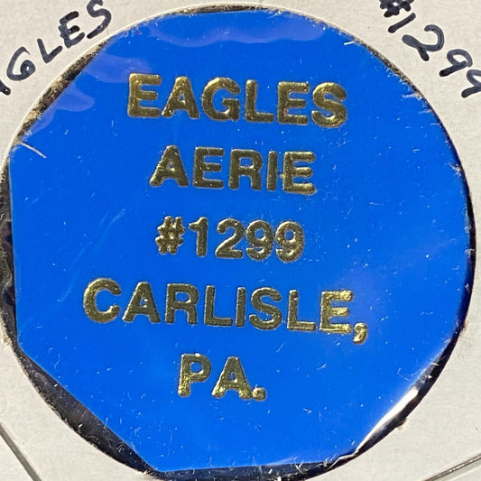 Carlisle, PA FOE Aerie 1299 Hex Plastic Drink Token G/F Premium Bottle Beer (#2)