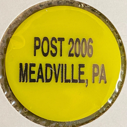 Meadville, PA VFW Post 2006 c1990's Plastic Drink Token "Zima / Hooch"