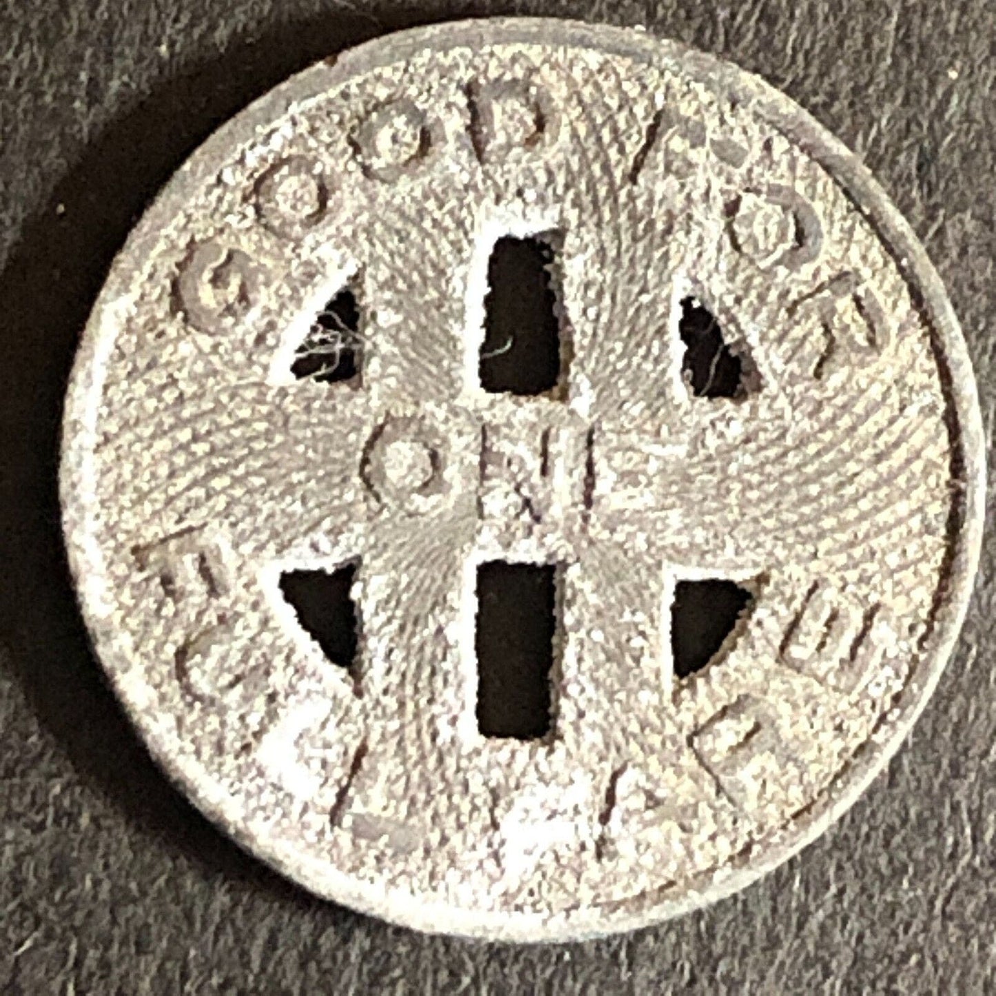 Honolulu Rapid Transit Co. Ltd. 1924 Zinc G/F One Full Fare Token - 16mm