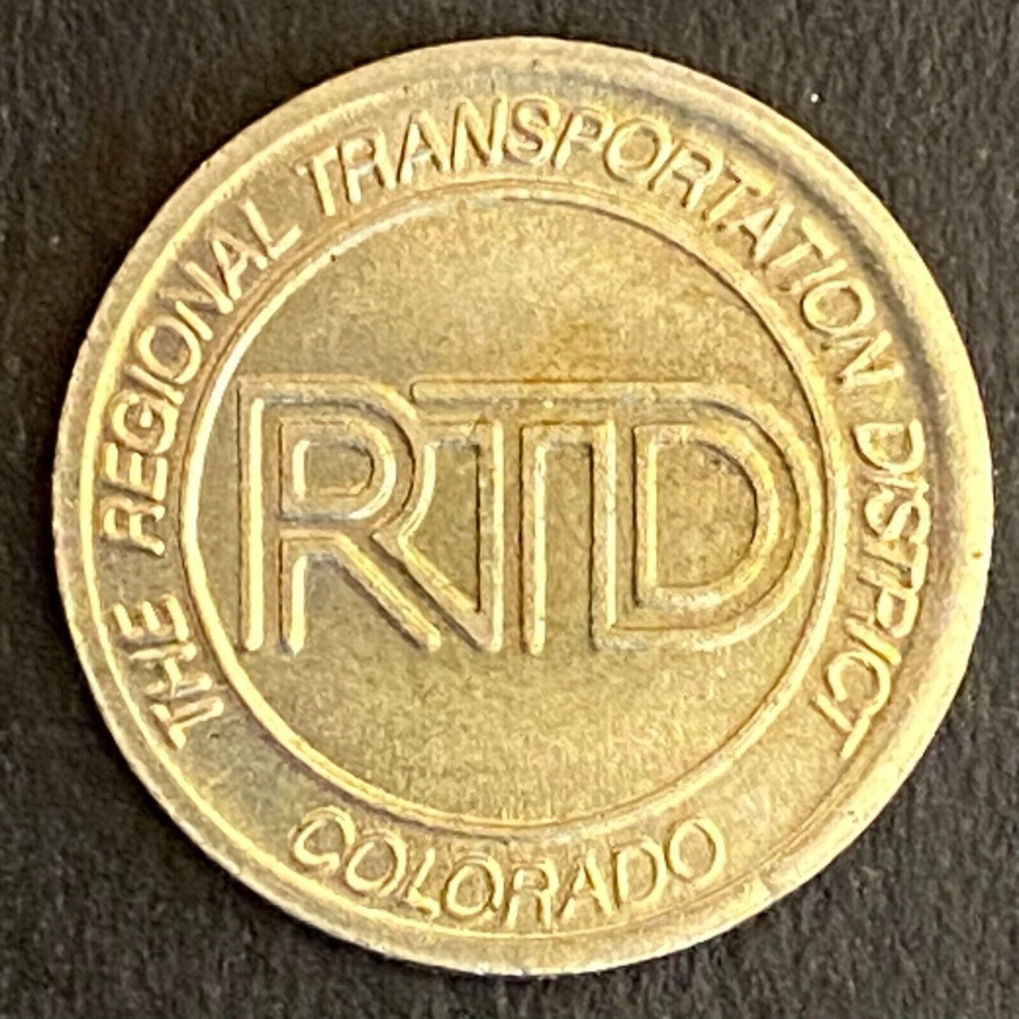 Regional Transportation District Colorado RTD Transit Token c1980's 16mm