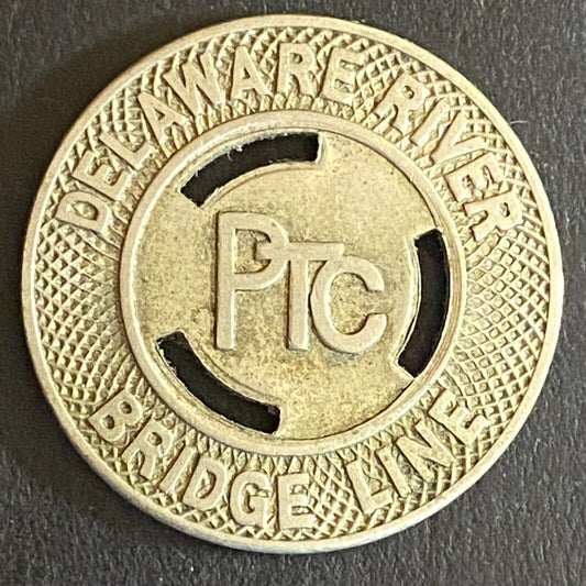 Delaware River Bridge Line Philadelphia / Camden PTC Bridge Token - 23mm