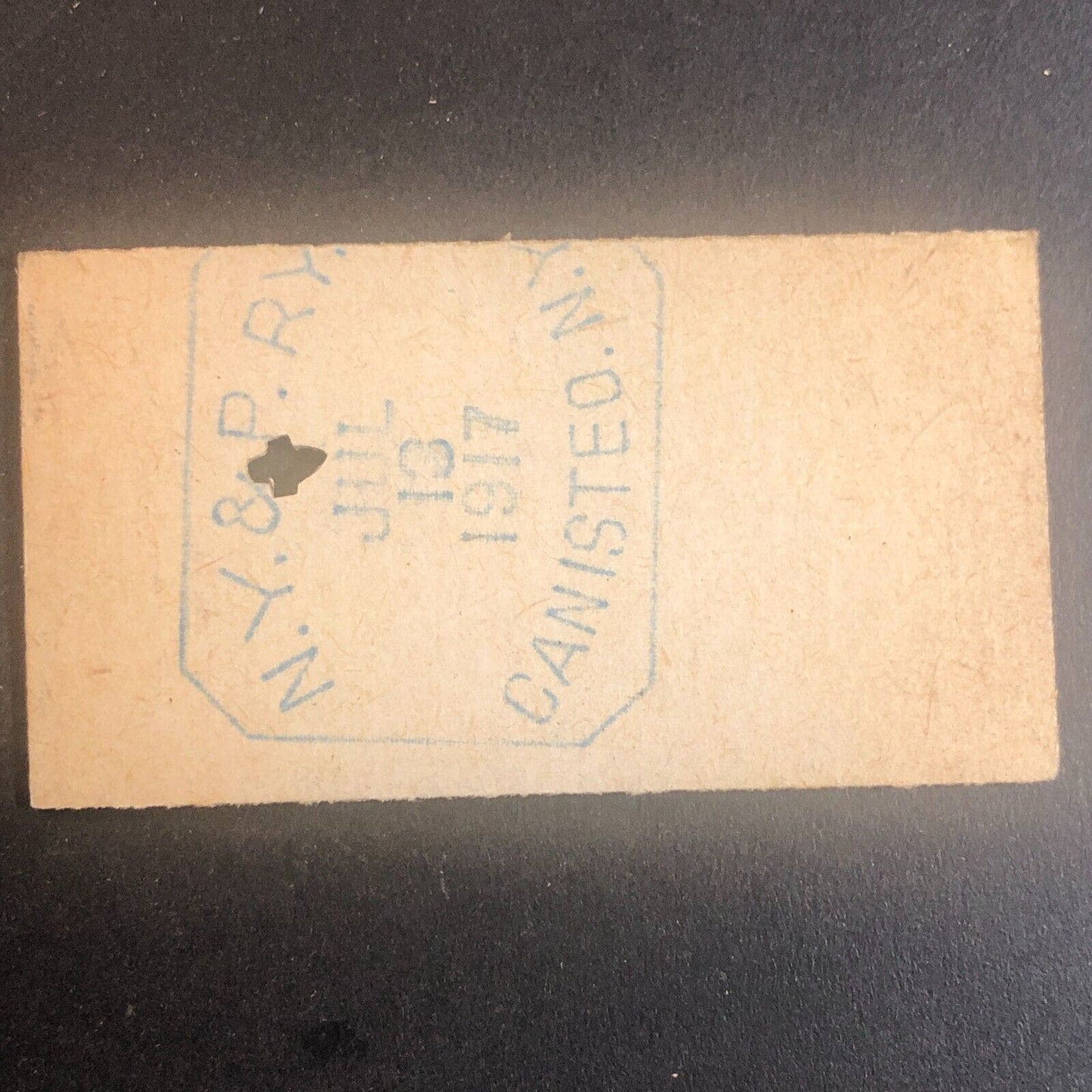 New York & Pennsylvania Railroad July 13 1917 Rexville, NY Ticket #30226