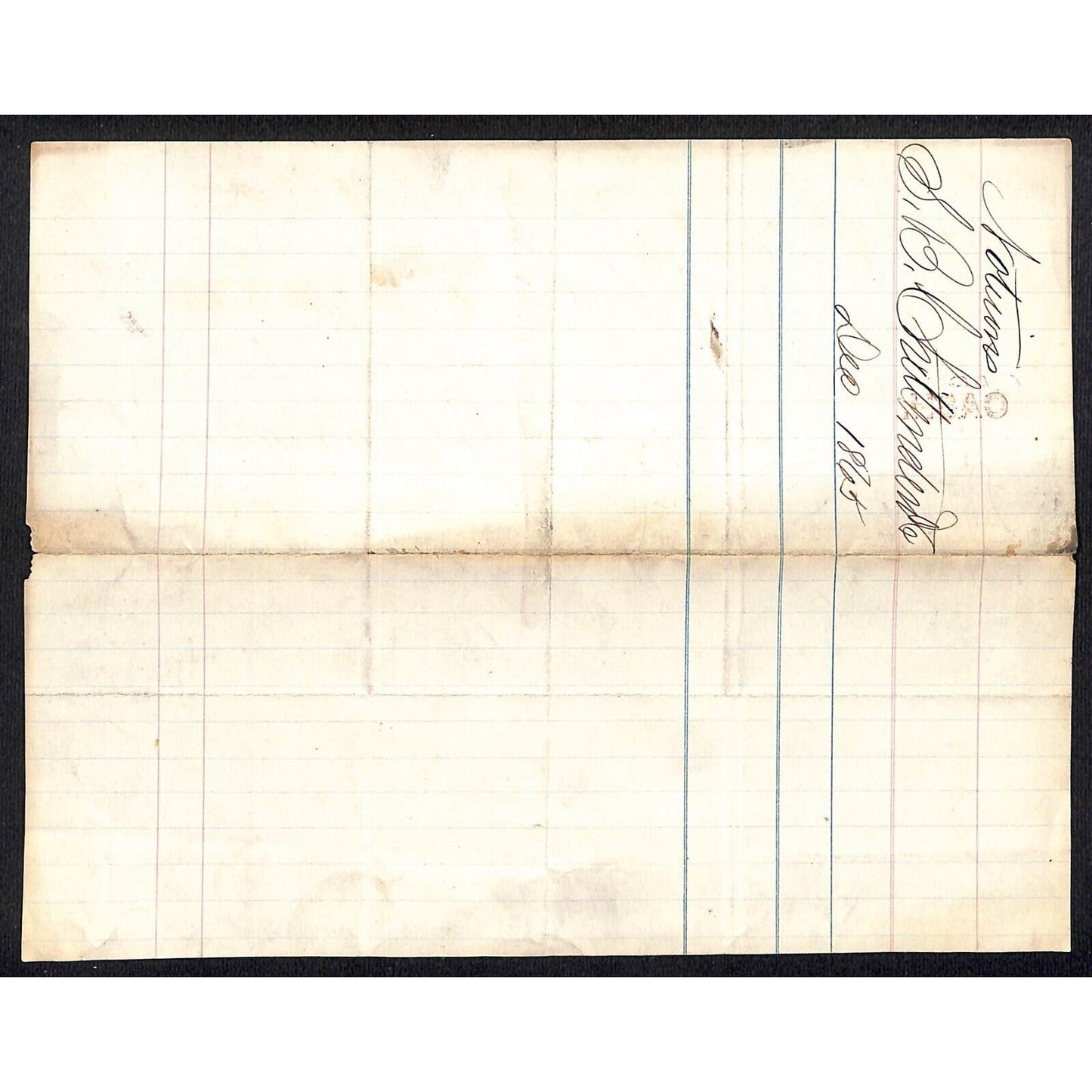 L.B. Chittenden & Co. Hosiery White Goods Broadway NYC 1865 J.J. Cover* Billhead