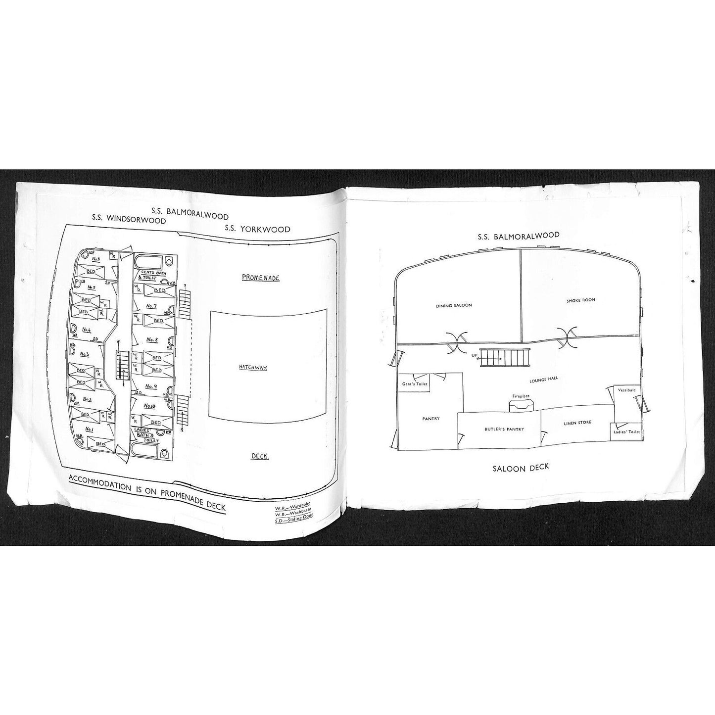 Constantine Line Passenger Accommodation Booklet 6.75" x 7.75" 16pp c1937 Scarce