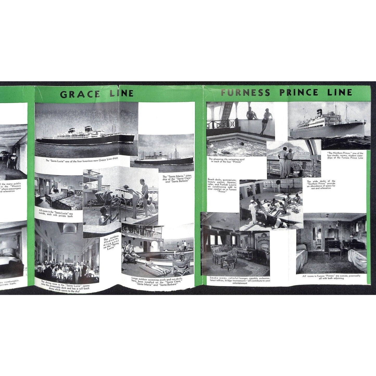 Grace Munson Furness Prince Line Ocean Liner 1938 "Round South America" Brochure