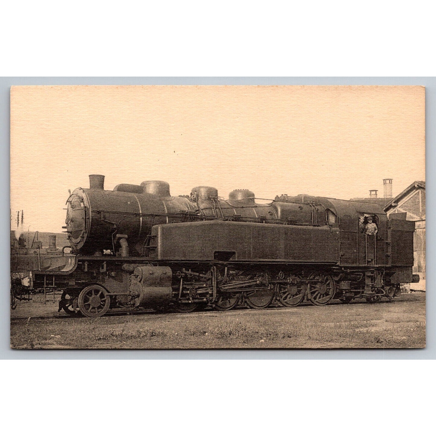 French Railroad RPPC* Postcard Machine 151 TB 706 c1900 H.M.P.