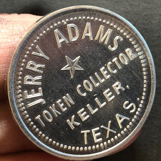Jerry Adams Token Collector* Keller, TX G/F 12 1/2¢ Alum Trade Token 30mm - VGC