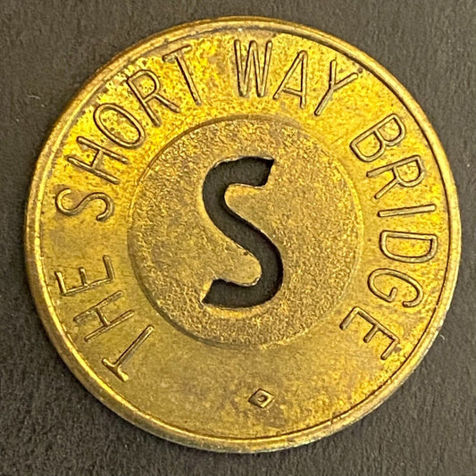 Newport, KY The Short Way Bridge G/F One Passage Transit Token 26mm (#2)