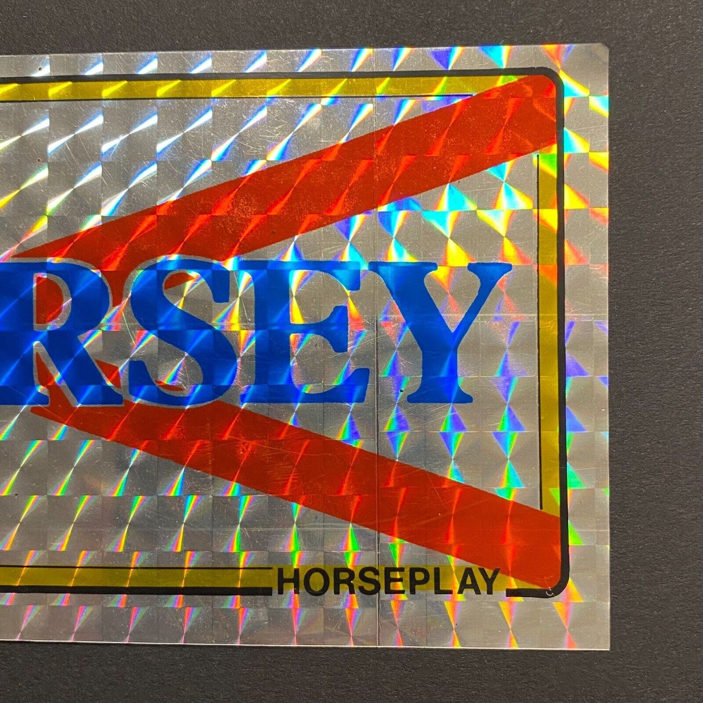 Jersey / Horseplay Three Lions Coat of Arms Decal 2 5/8" x 6 3/8" c1970's-80's