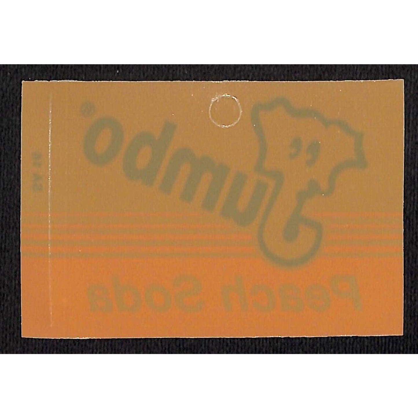 Jumbo Peach Soda Plastic for Retail Peg Board Hook? 2 1/4" x 3 3/8" Elephant