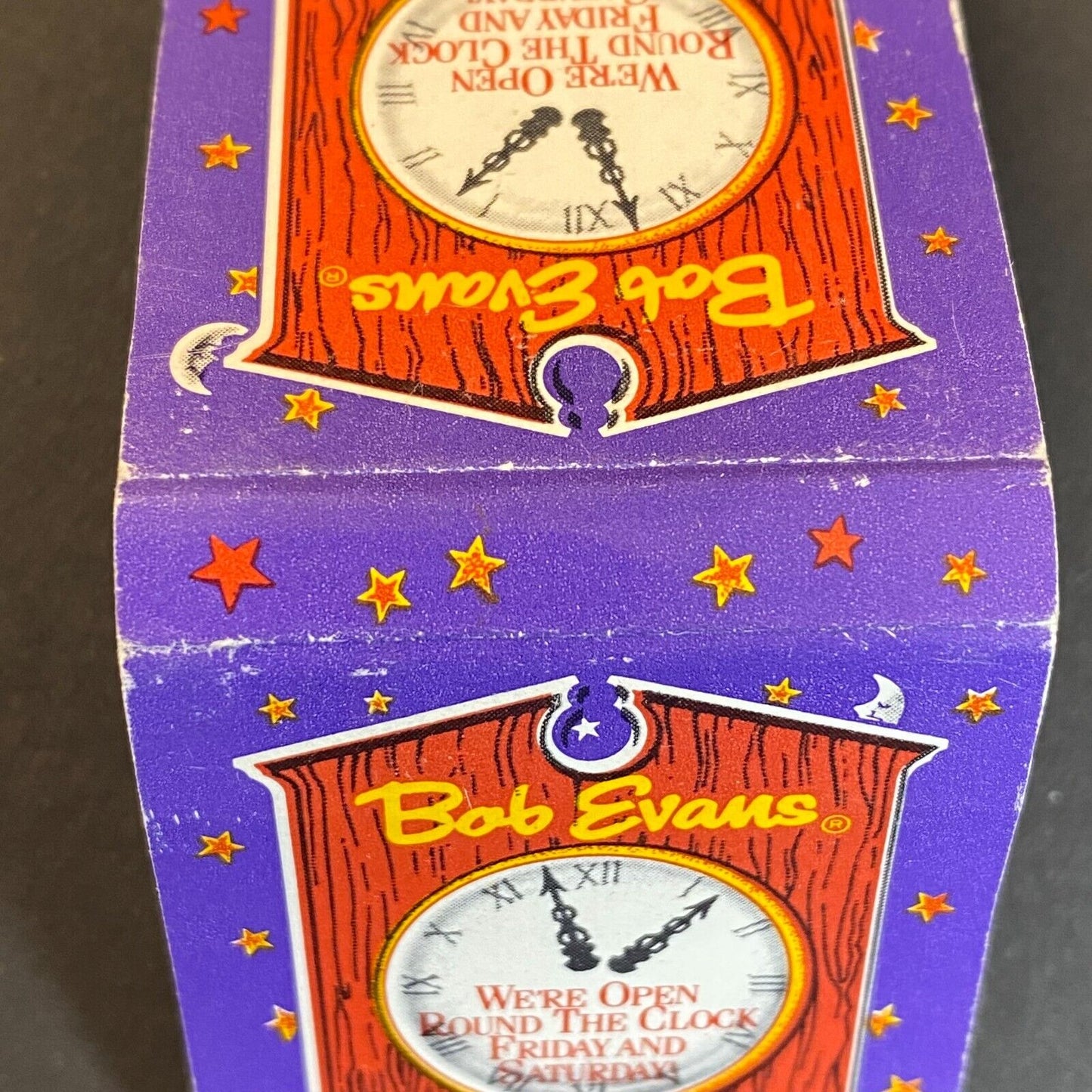 Bob Evans Restaurant "Down on the Farm" Half Full (-10) Matchbook c1975-80's