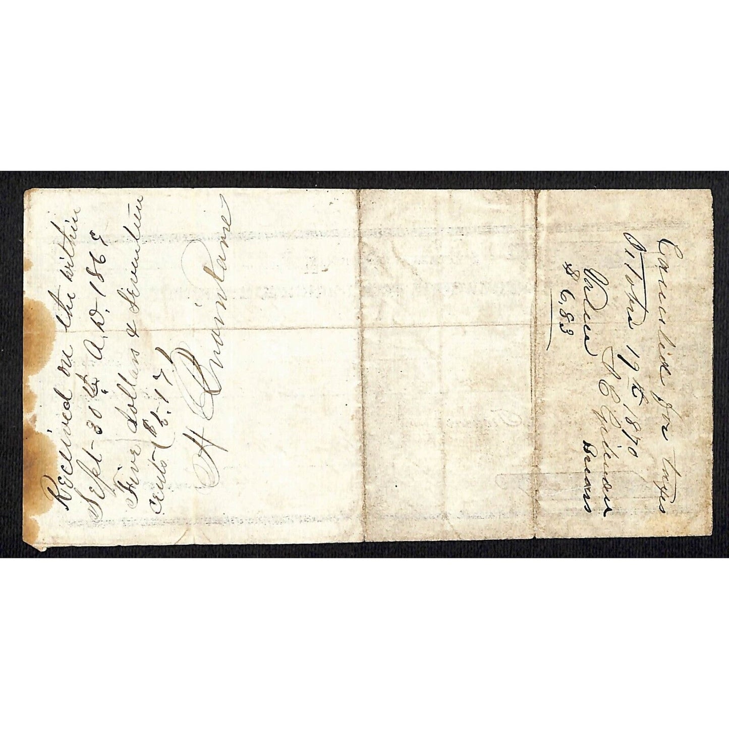 1868 Jefferson County (MT) Treasury Warrant / Draft for "Bridge Building" (#3)