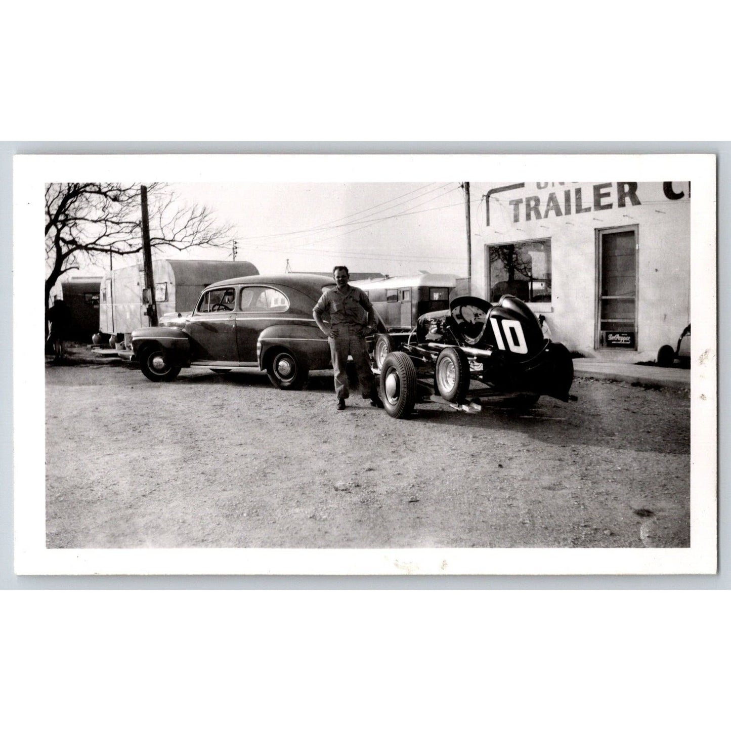 10 Race Car Photos c1948-52 Car # 10 Driver? Uncle Tom's Trailer City