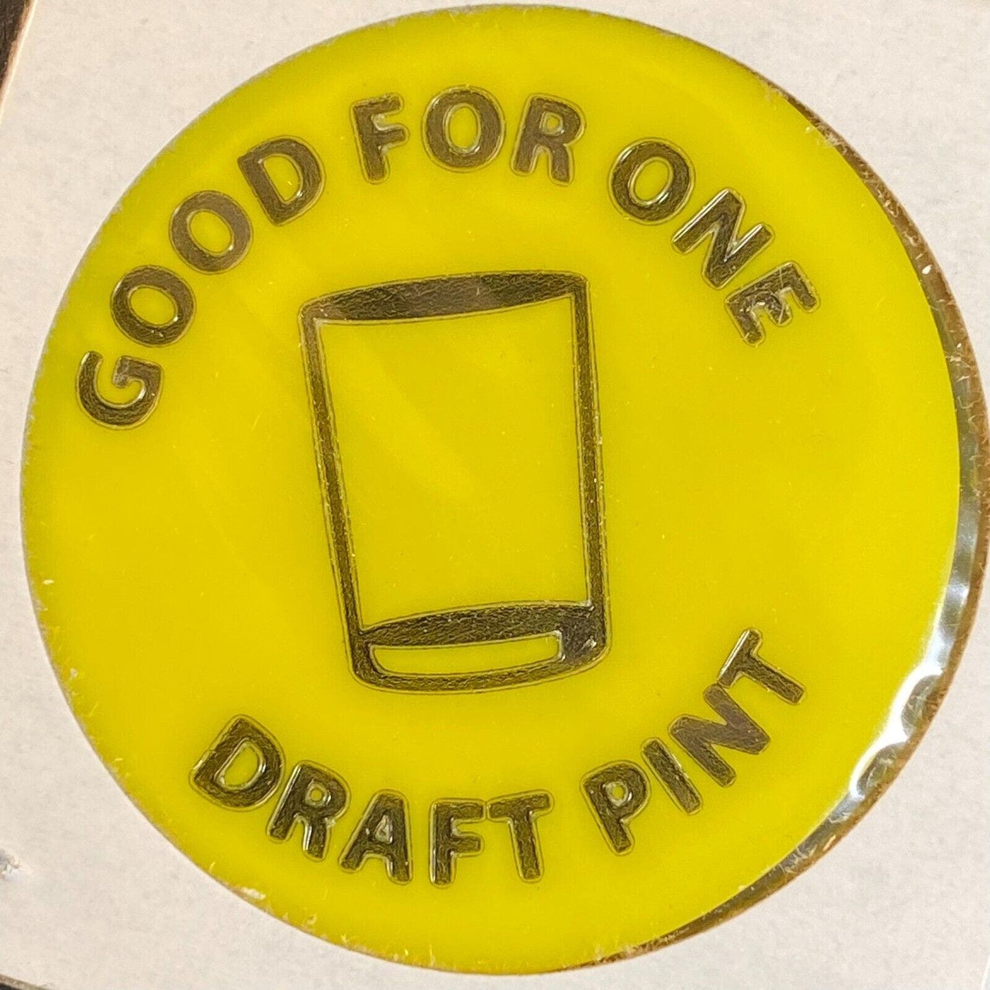 Hatfield PA American Legion Post 933 c1970's-80's Plastic "One Draft Pint" Token