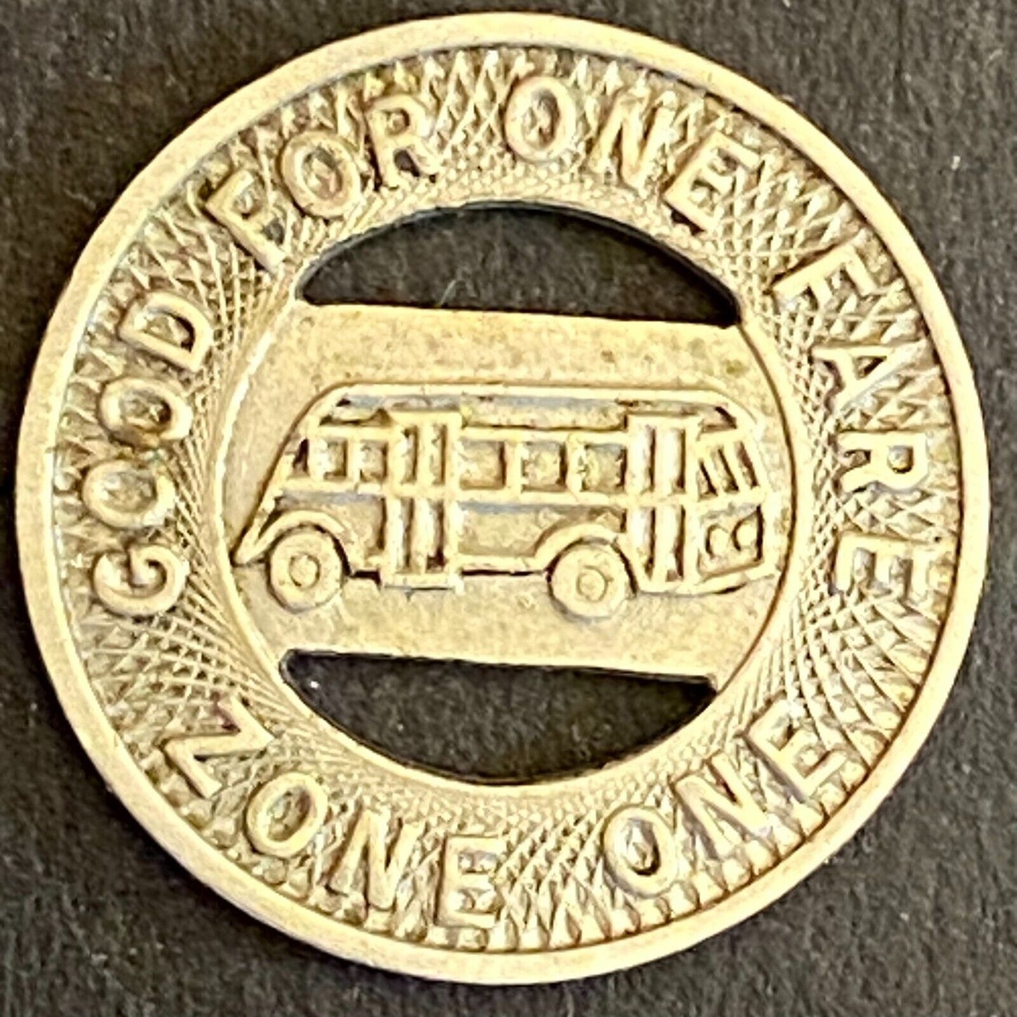 Anchorage City Transit System Alaska G/F One Fare Zone One Token 16mm Scarce