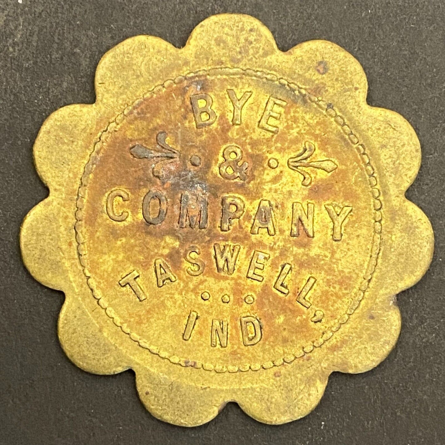 Bye & Company Taswell, IN G/F 50¢ in Merchandise Token 34mm (Gen Store?*) (#5)