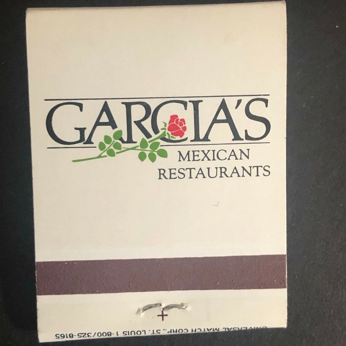 Garcia's of Scottsdale Mexican Restaurant c1980's Full Matchbook