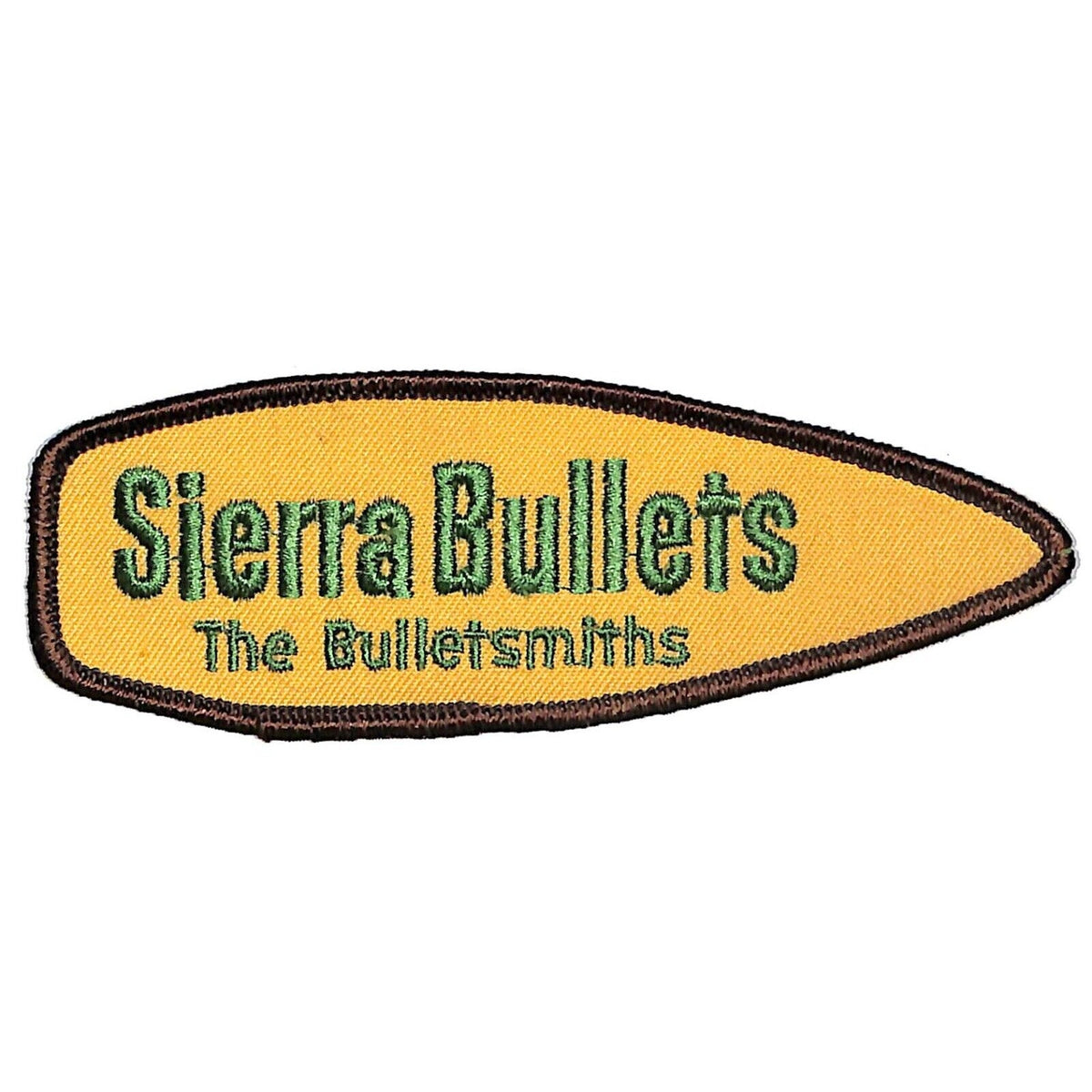 Sierra Bullets "The Bulletsmiths" Vintage Emb. Patch 5" c1970's-80s NOS