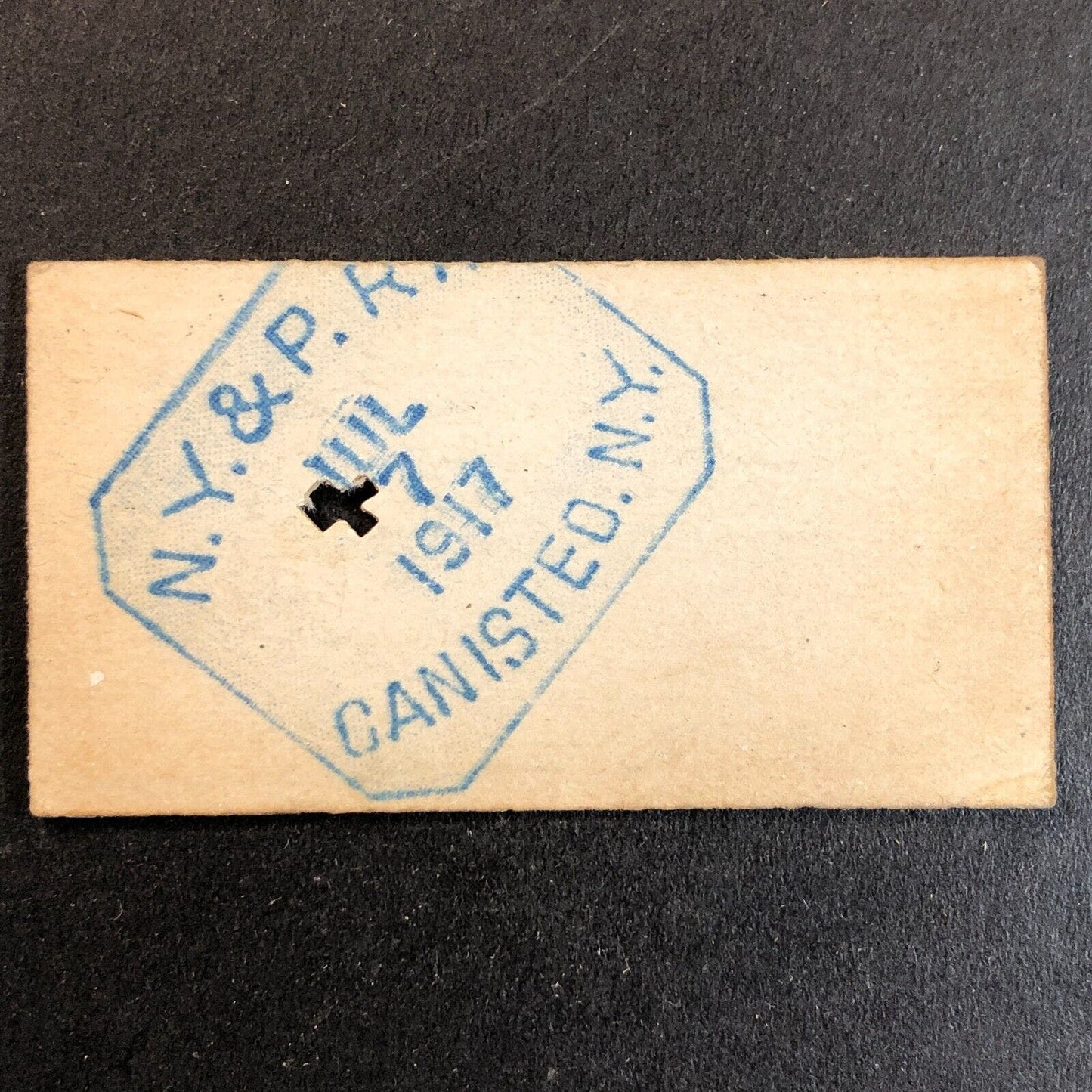New York & Pennsylvania Railroad July 7 1917 Norton Hollow Ticket #3391 Scarce