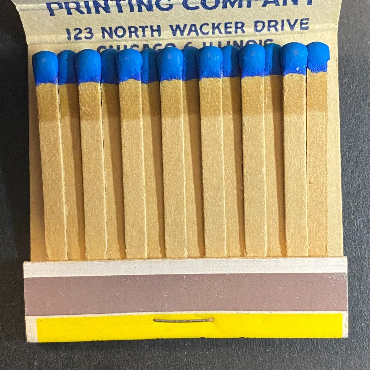 Gunthrop-Warren Printing Co. Chicago c1950's-60's Full Matchbook VGC Scarce