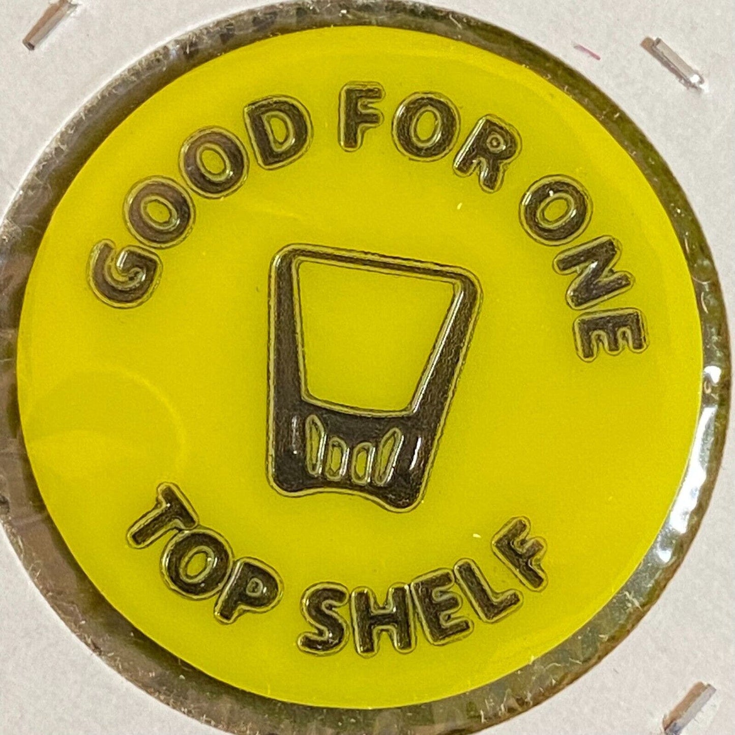Hershey, PA A.L. Post #3502 c1970's-80's Plastic "G/F One Top Shelf" Token