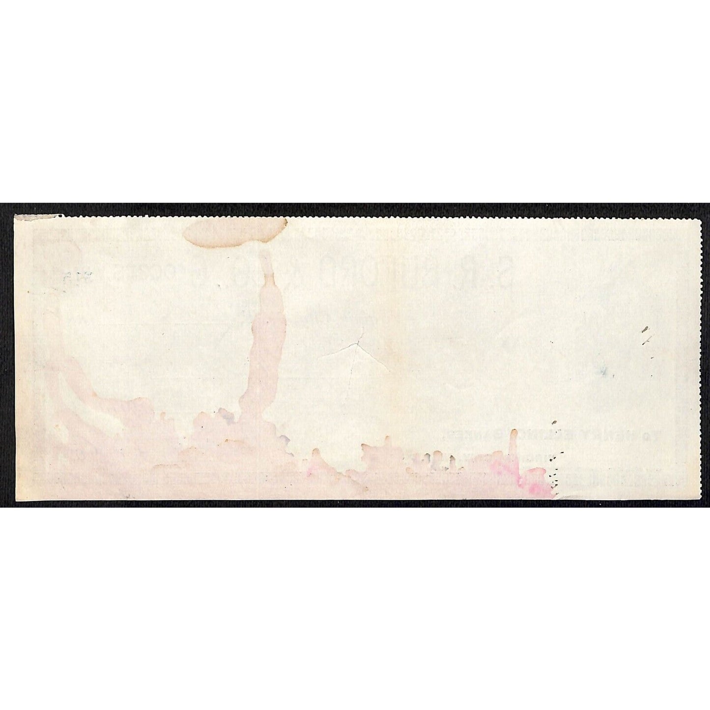 1888 Henry Elling Virginia City Montana Territory S.R. Buford Grocers Check #310