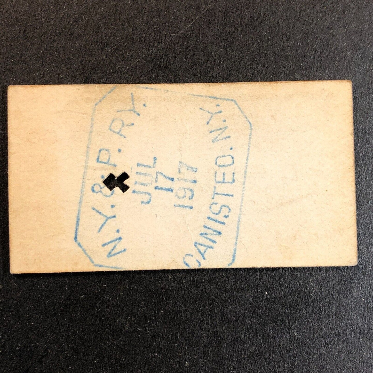 New York & Pennsylvania Railroad July 17 1917 Oswayo Ticket #4187 Scarce