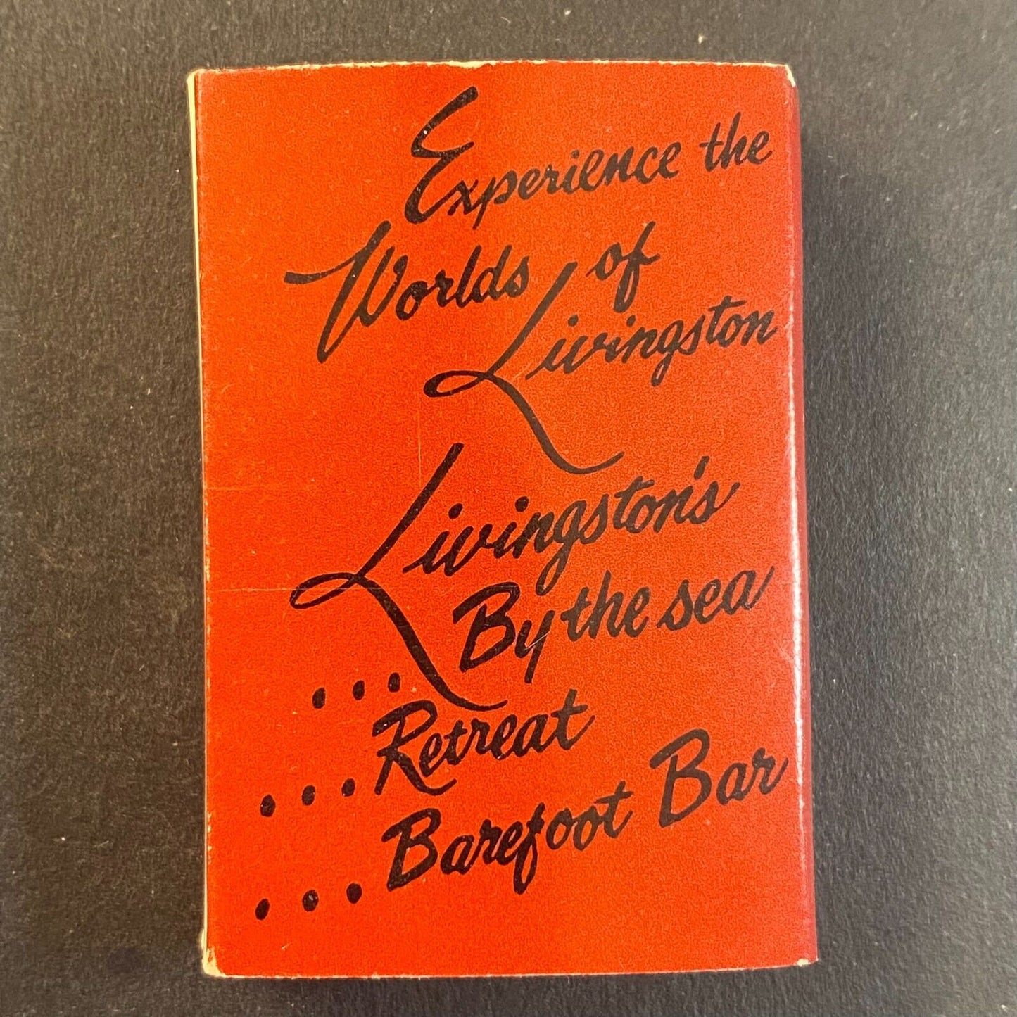 Livingston's by the Sea Jupiter Beach Hilton Anthropomorphic Matchbox c1985-92