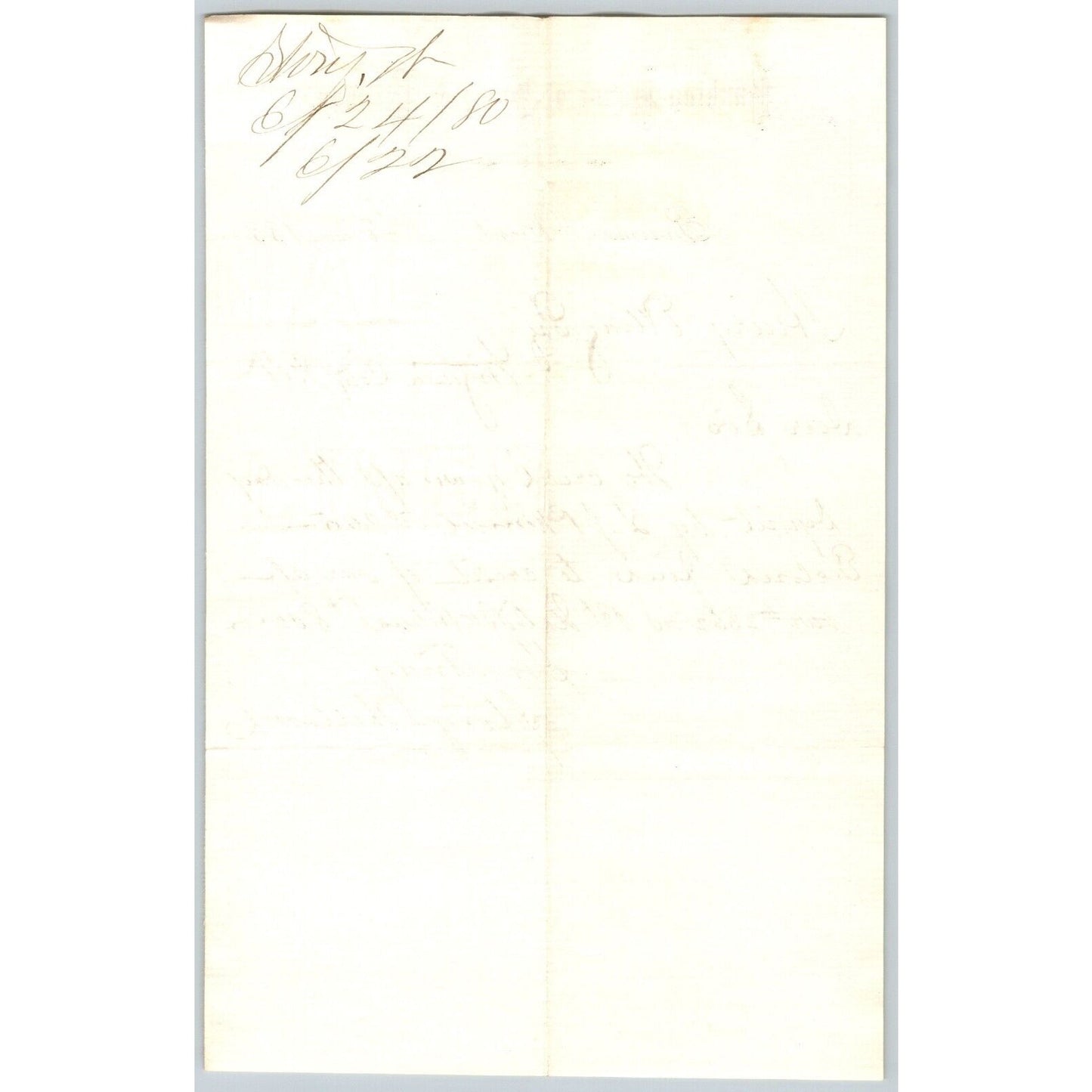 Banking House of Story & Nelson Bozeman, MT 6/22 1880 Letterhead Henry Elling*