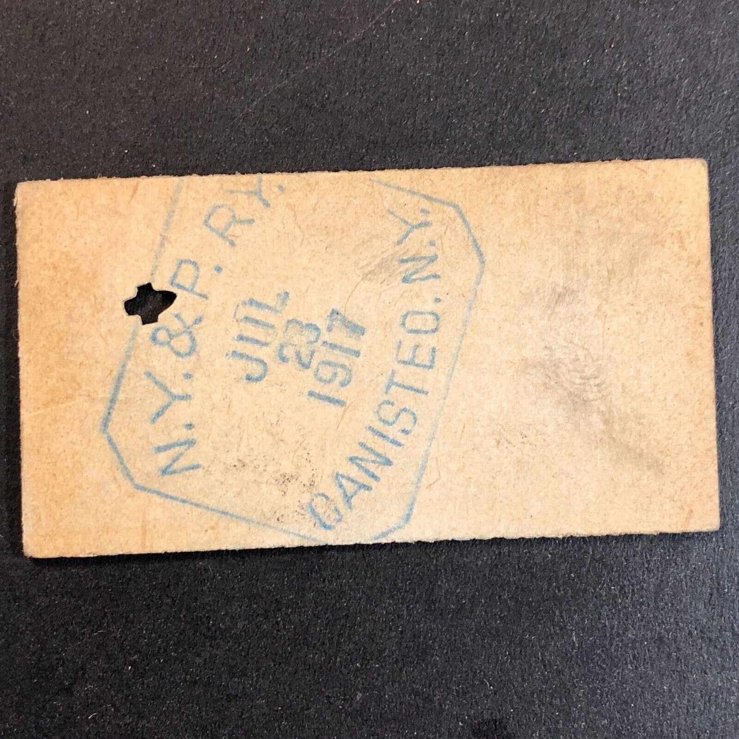 New York & Pennsylvania Railroad July 23 1917 Whitesville, NY Ticket #18278
