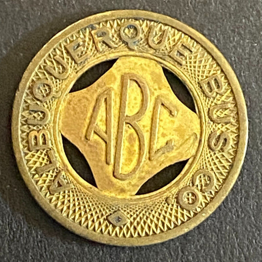 Albuquerque Bus Co. ABC Health Country Full Fare Transit Token 16mm