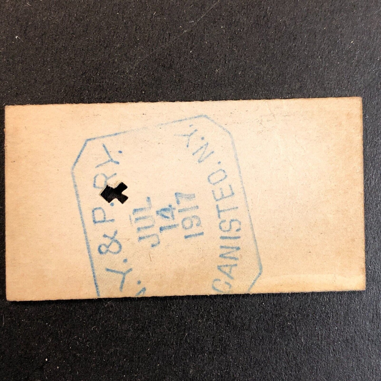 New York & Pennsylvania Railroad July 14 1917 Genesee, PA Ticket #10735