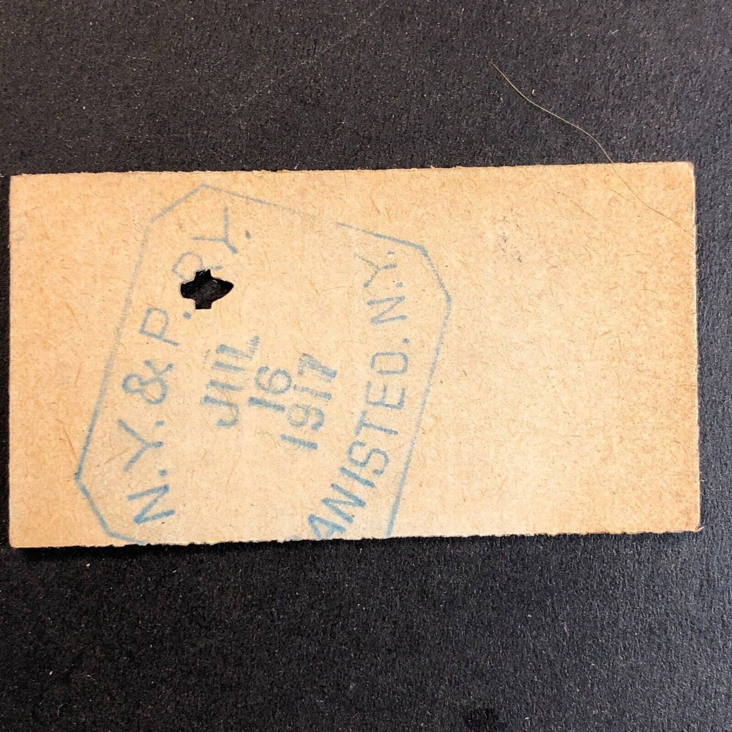 New York & Pennsylvania Railroad July 16 1917 Whitesville, NY Ticket #18254