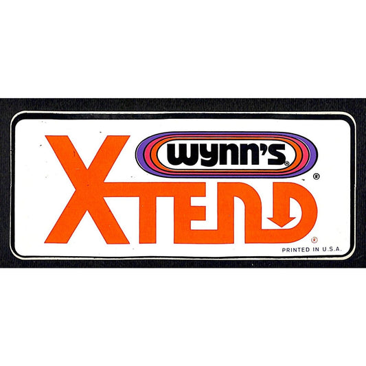 Wynn's Xtend (Treatment) Original Performance Auto / Racing Sticker c1980's