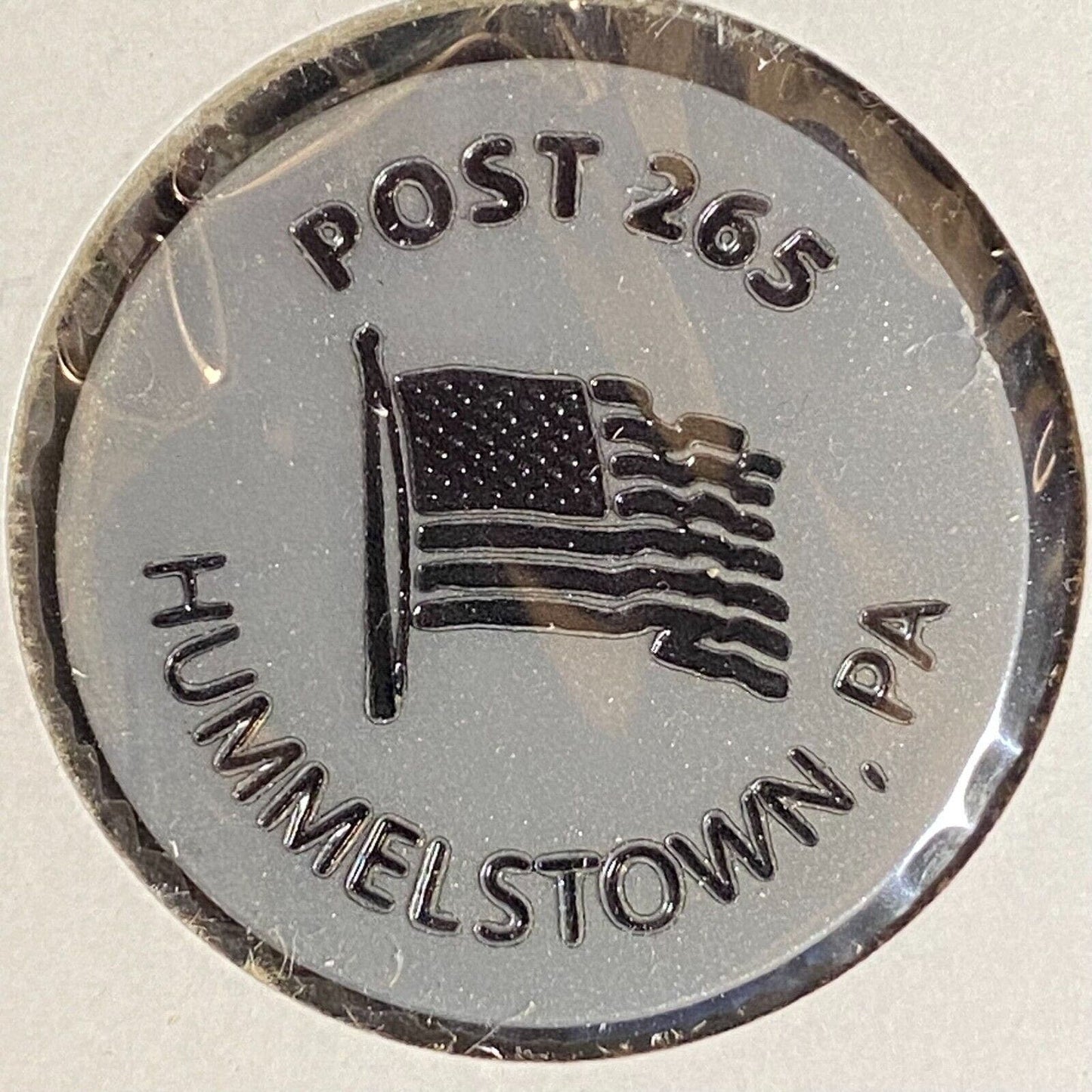 Hummelstown, PA American Legion Post 265 c1970's-80's Plastic Bottle Beer Token