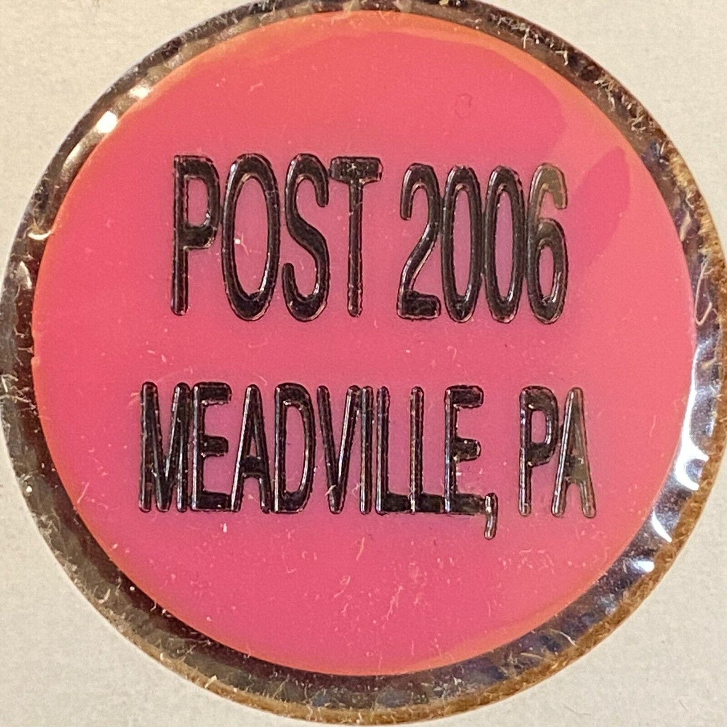 Meadville, PA VFW Post 2006 c1980's Plastic Drink Token "Pop / Juice"