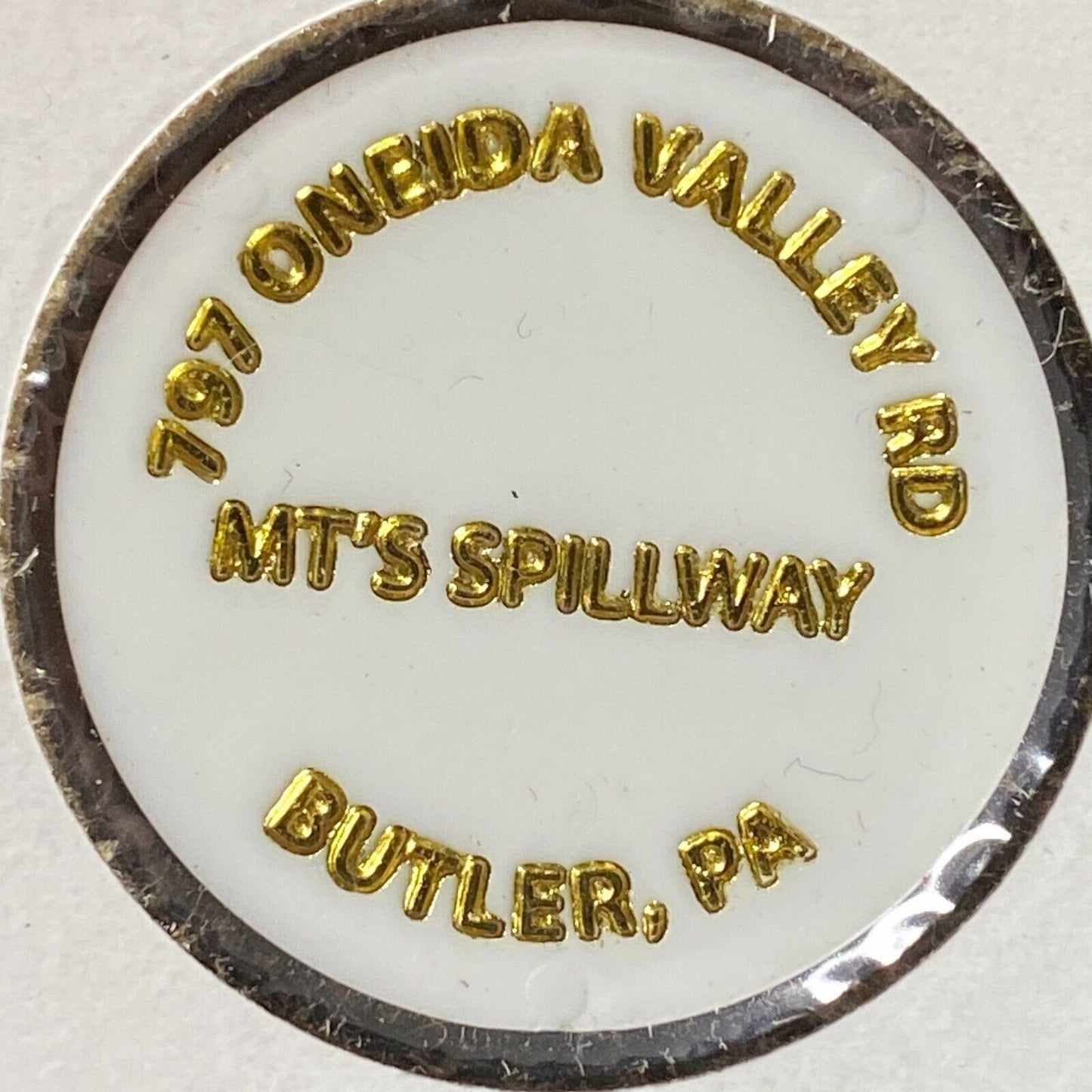 Butler, PA MT's Spillway Plastic Token G/F One Mixed Drink