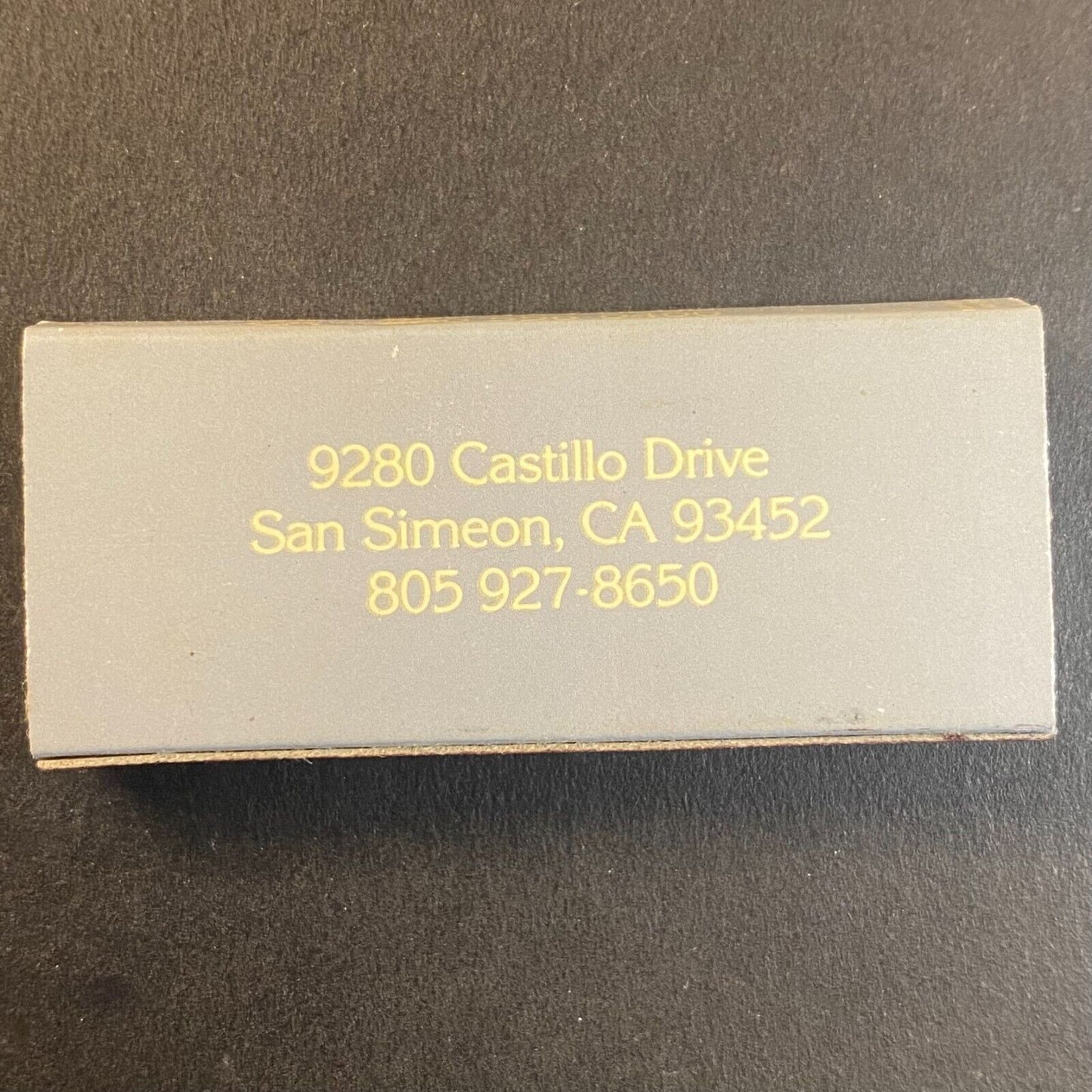 Carriage Inn San Simeon, CA Vintage Matchbox VGC Scarce
