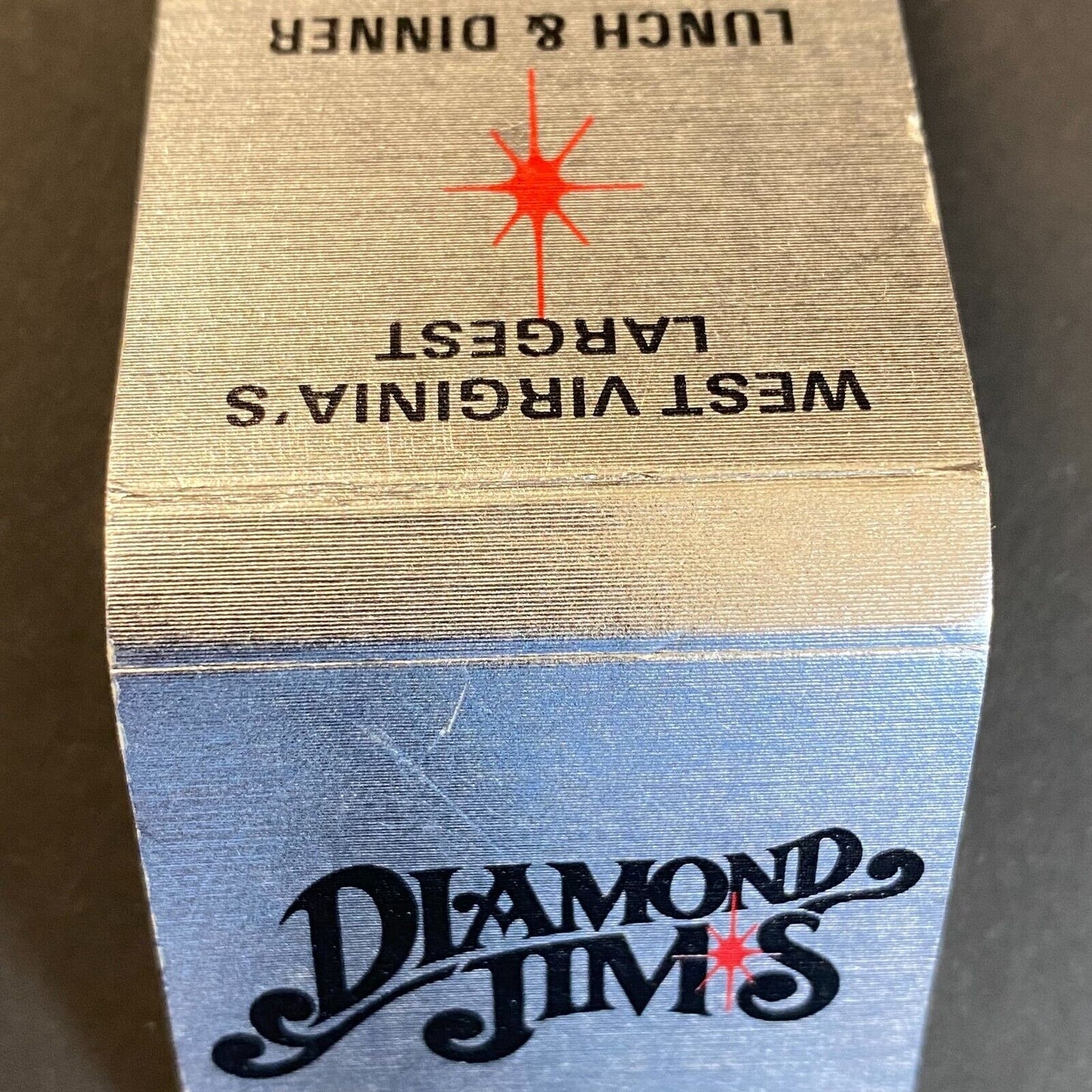 Diamond Jim's Show Room Charleston, WV Full Matchbook c1974-80's Scarce