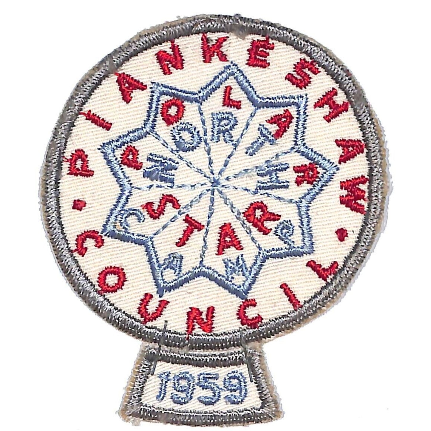 Boy Scouts BSA 1959 Piankeshaw Council Polar Star North Camp Patch VGC Scarce