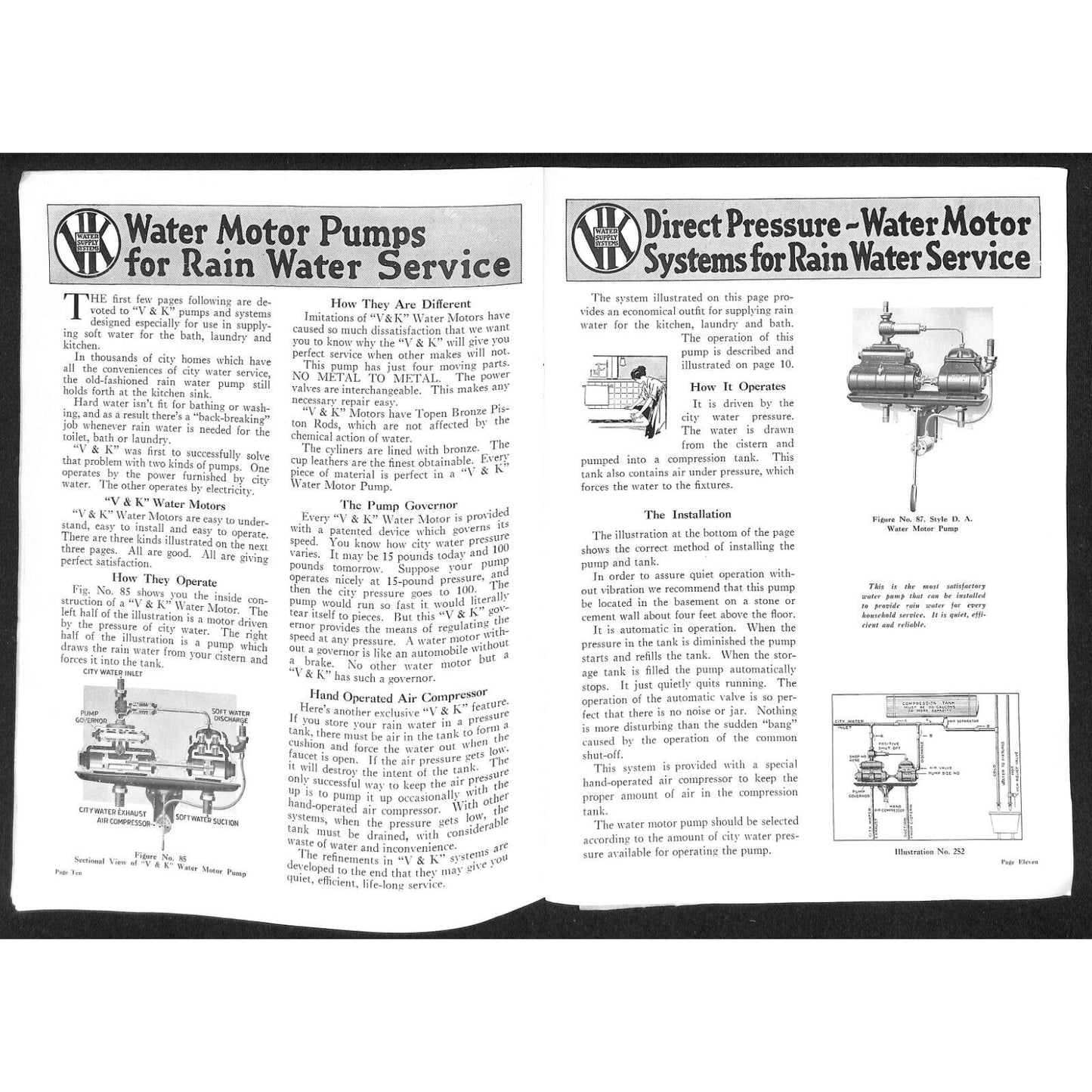 Valie Kimes Water Supply Systems Catalog 36pp 1920 w/ Illustrations Scarce VGC