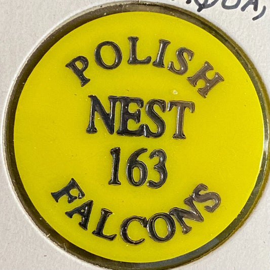 Mocanaqua, PA Polish Falcons Nest 163 c1980's Plastic Token G/F One Bottle Beer