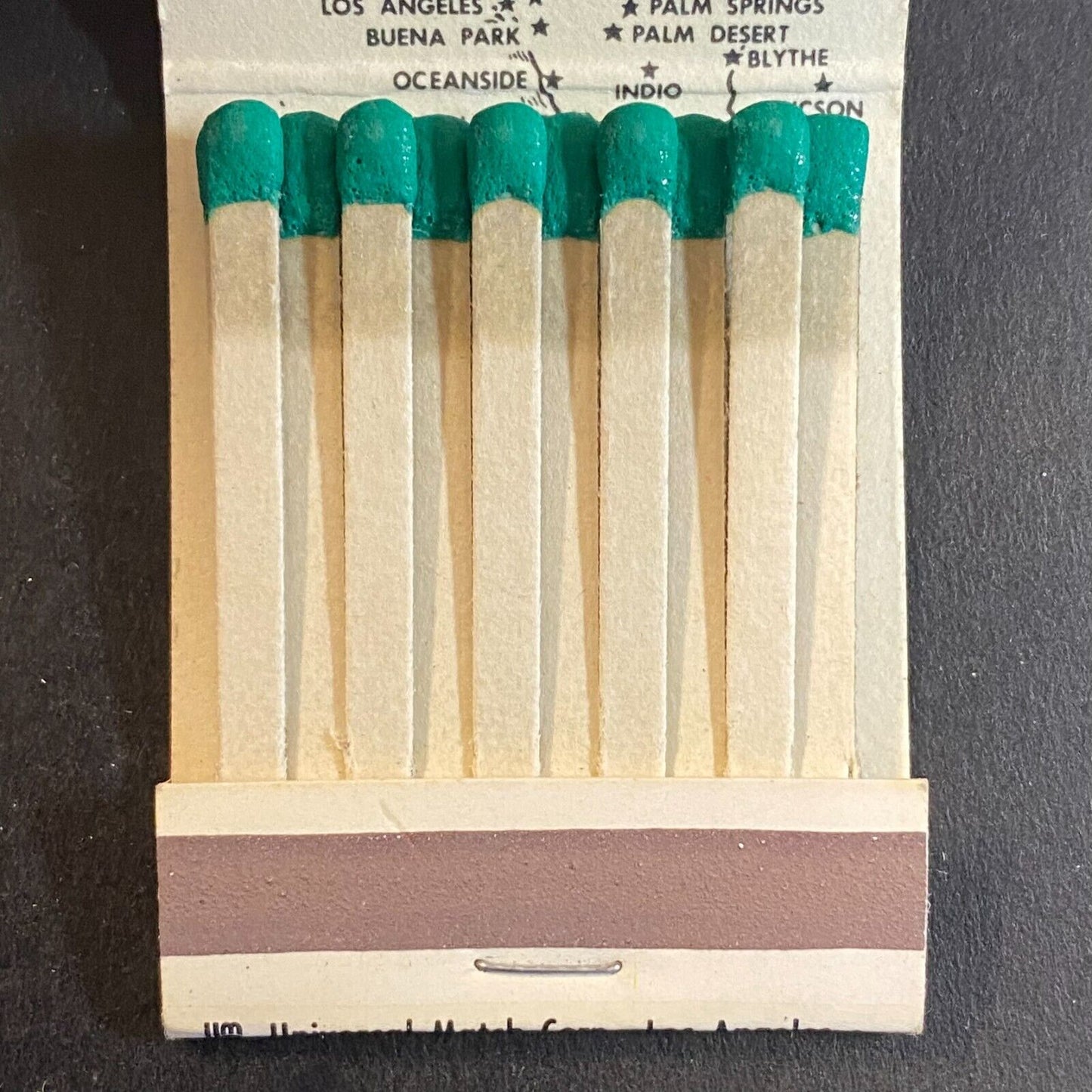 Sambo's Pancakes w/ Tiger & Map Full Matchbook c1960's-73