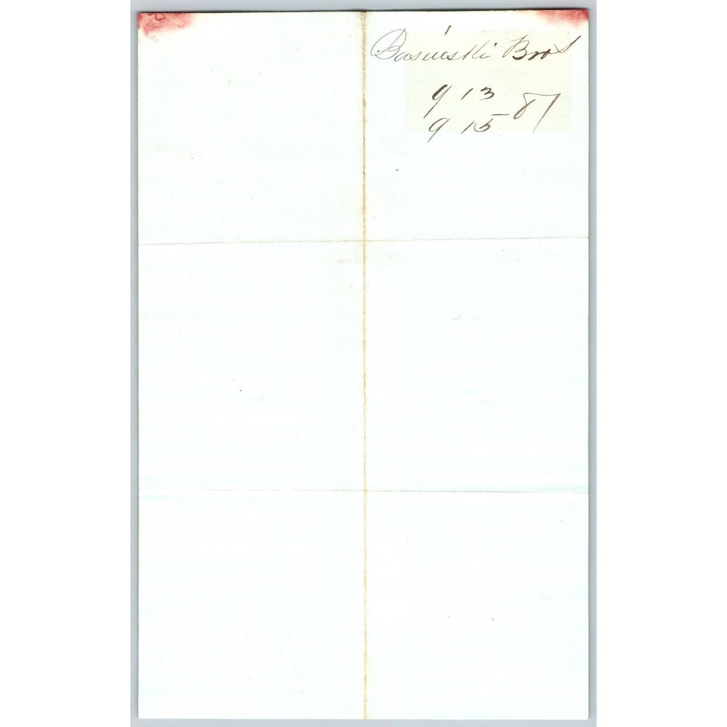 J. Basinski & Bros. Bozeman, MT (Dry Goods) 9/13 1881 Letterhead Henry Elling*