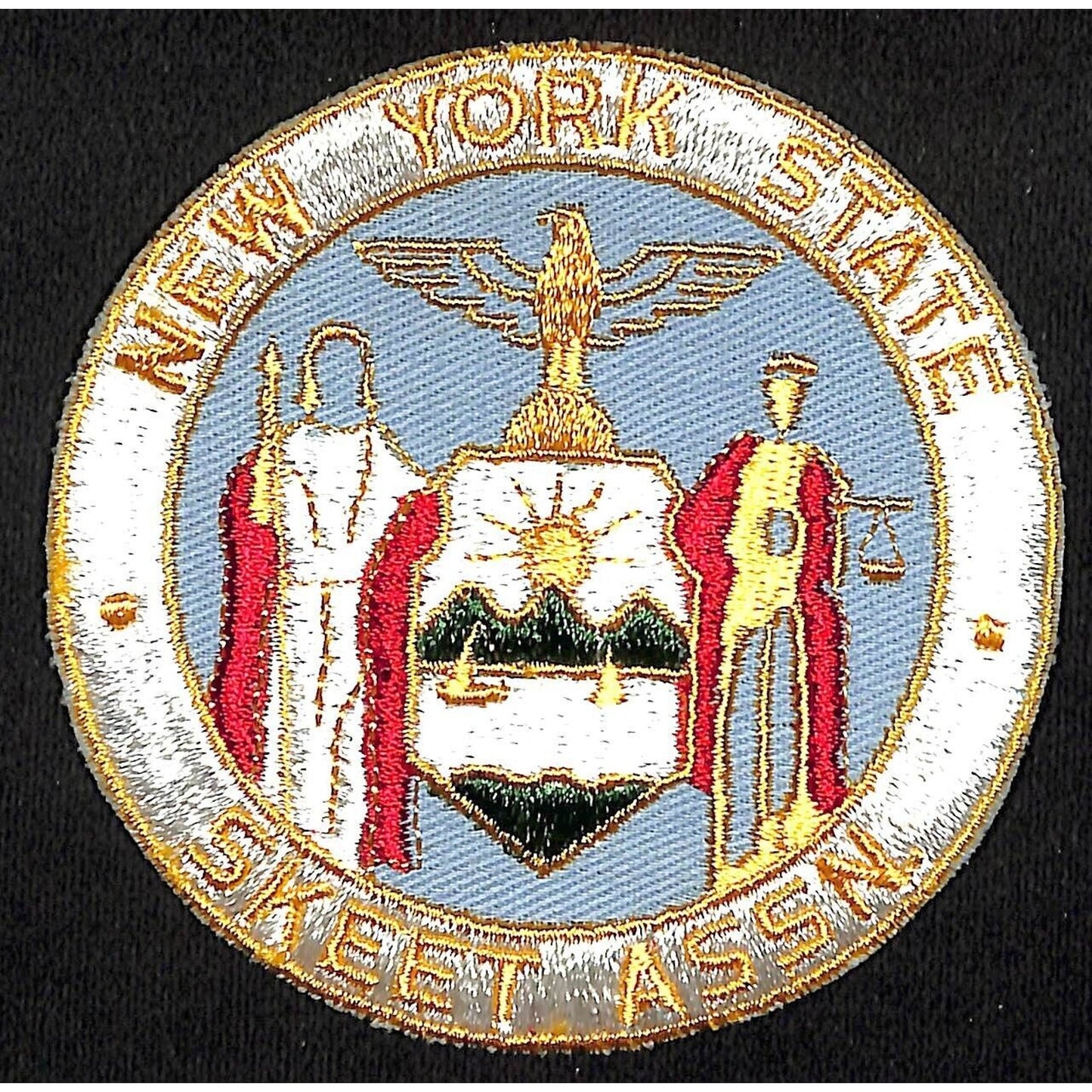 New York State Skeet Assn. Vintage Emb. Patch 3.75" VGC NOS c1970's-80's Scarce